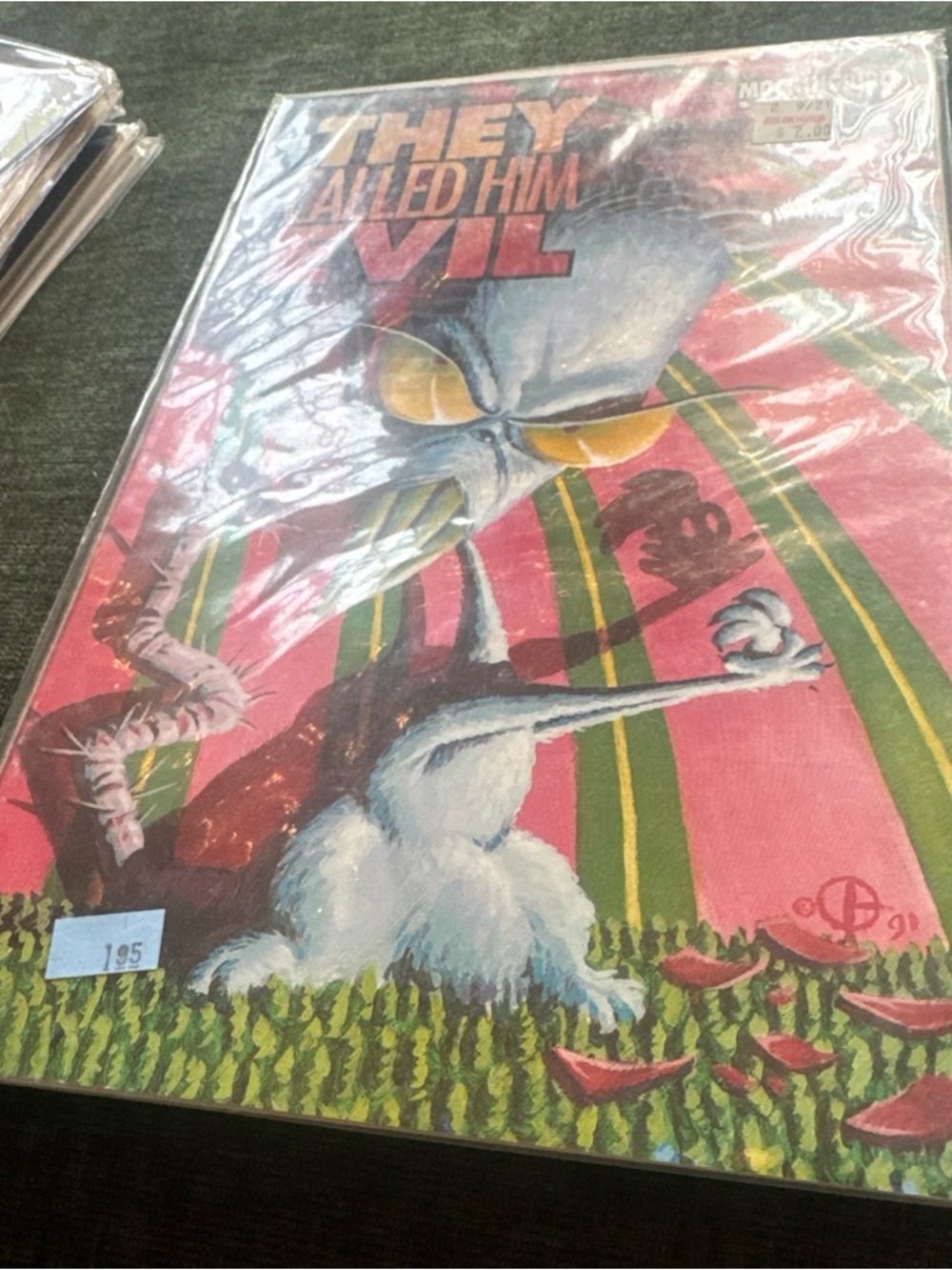Vintage 'They Called Him Evil. Earthworm Comic Book by Doug TenNapal